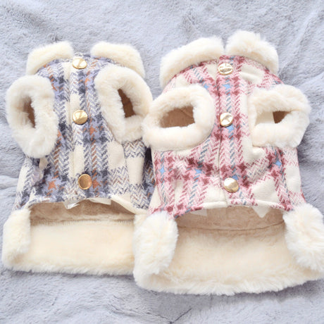 Dog clothing with warmth and plush that can be pulled vest teddy bear small dog cat pet clothing - V.I.P Digital Presence