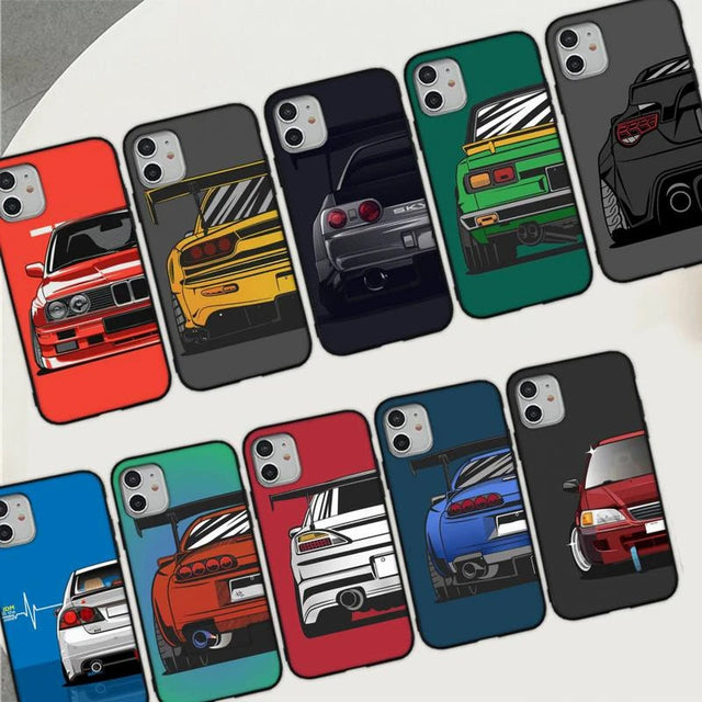 Suitable for iPhone 15 Japanese cartoon cartoon sports car phone case - V.I.P Digital Presence