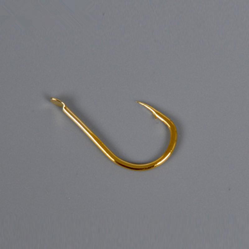 LEO 500pcs/box Multiple Sizes Golden Fishing Hooks Anti-corrosion Flat Head Barbed - V.I.P Digital Presence