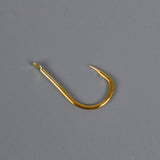 LEO 500pcs/box Multiple Sizes Golden Fishing Hooks Anti-corrosion Flat Head Barbed - V.I.P Digital Presence