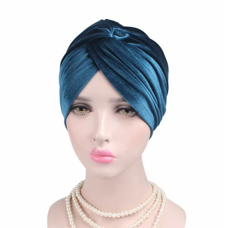 Women Velvet Turban Hat Headband Muslim Hijab Caps Female Soft Bandana Headband Hijabs Head Wrap Hair Accessories Supplies - V.I.P Digital Presence
