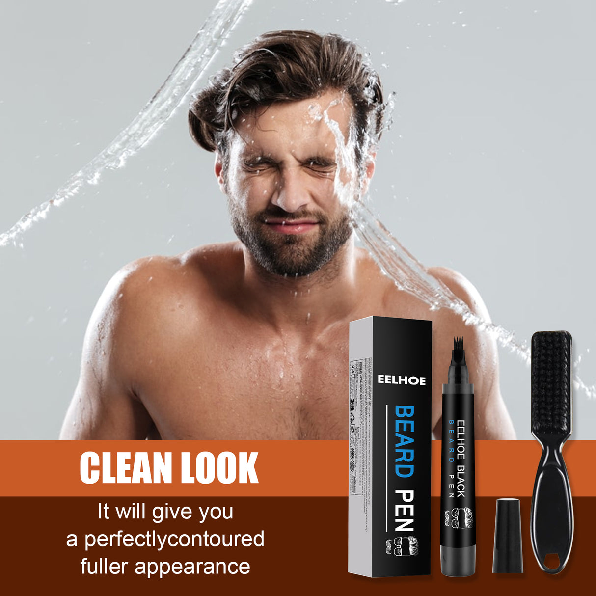 Foreign Trade Cross-Border Beard Filler Pen Kit, Waterproof, Sweat Resistant, Makeup Free Beard Pen Beard Pen - V.I.P Digital Presence