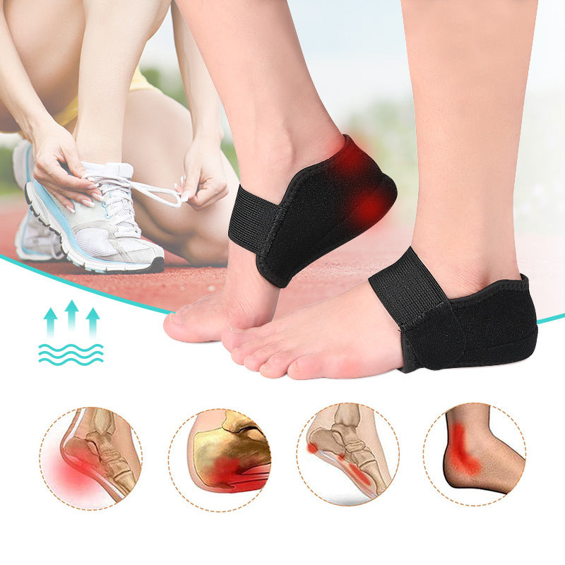 Height-Boosting Heel Protector with Shock Absorption and Pressure Relief, Magic Tape Foot Heel Cover, Silicone Anti-Slip Half-Size Pad - V.I.P Digital Presence