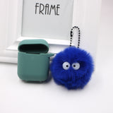 Spirited Away Dust Elf briquettes keychain pendant plush round student bag key pendant gift - V.I.P Digital Presence