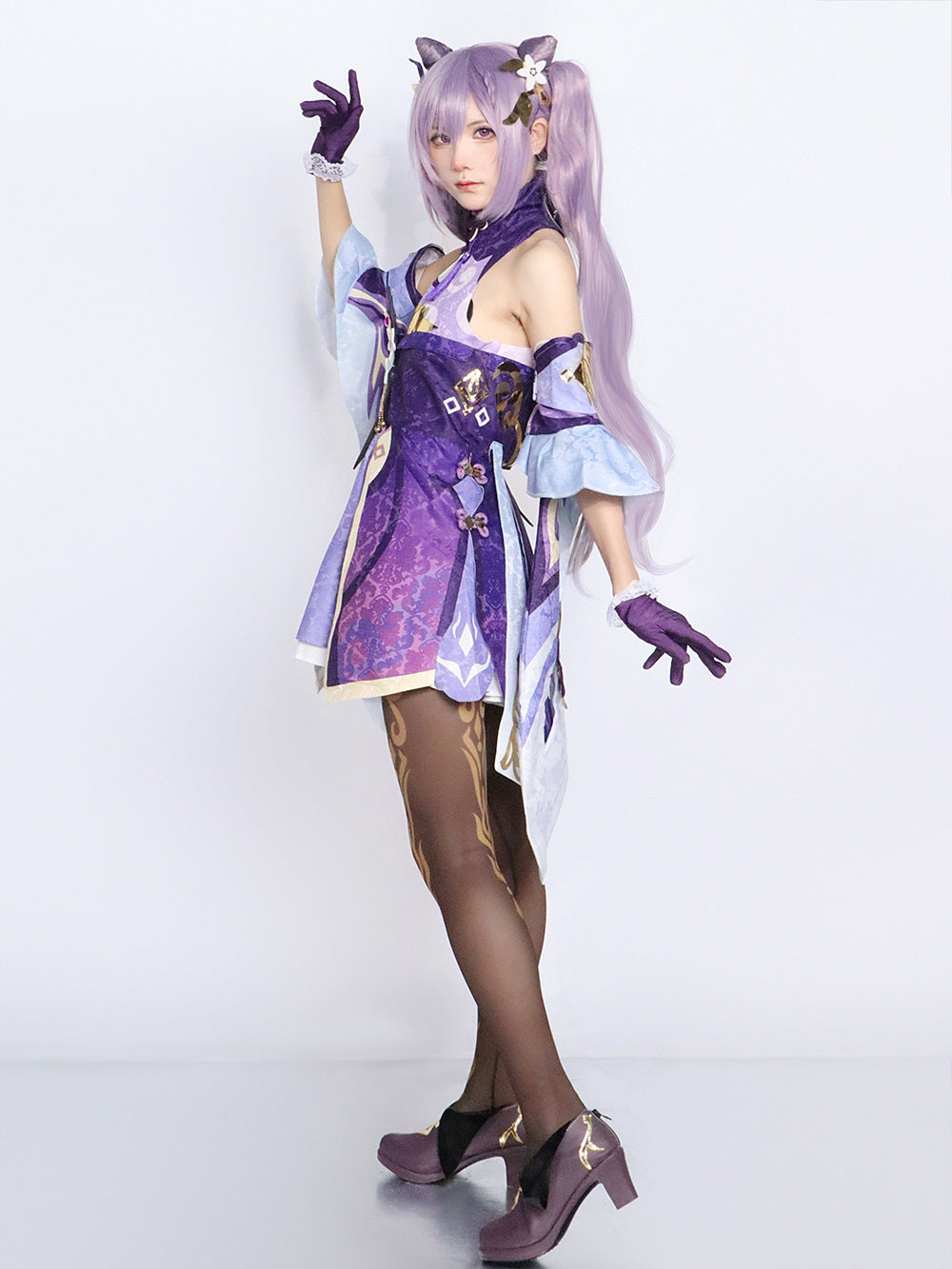 Genshin Impact cos clothing anime animation game suit Liyue seven star carved clear cosplay clothing matching shoes - V.I.P Digital Presence