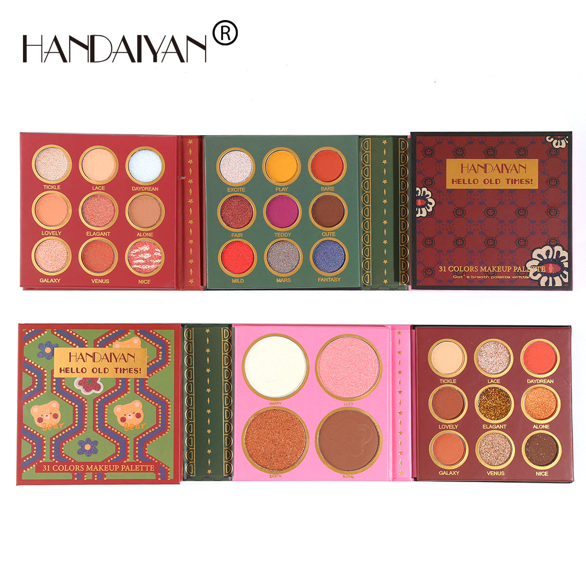 HANDAIYAN 31 Colors Eyeshadow Palette + Blush Highlighter Makeup Set Set Box Pearlescent Matte Eyeshadow - V.I.P Digital Presence