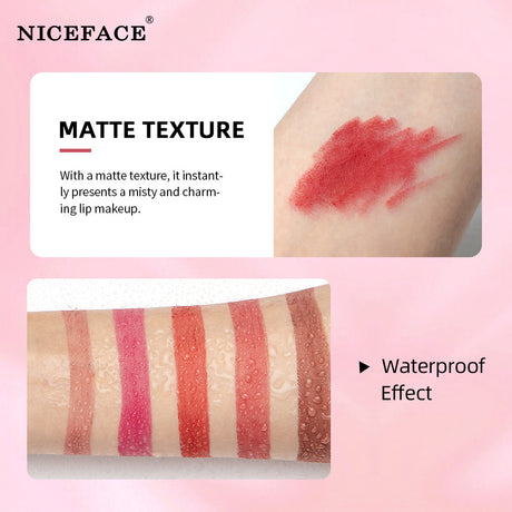 NICEFACE 12 Color Lip Liner Nude Color Modification Is Not Easy To Fade Lip Liner Matte Velvet Lipstick Lip Pencil - V.I.P Digital Presence