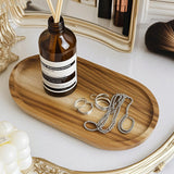 Acacia wooden fruit tray cake plate decoration Dim sum kitchen plate - V.I.P Digital Presence