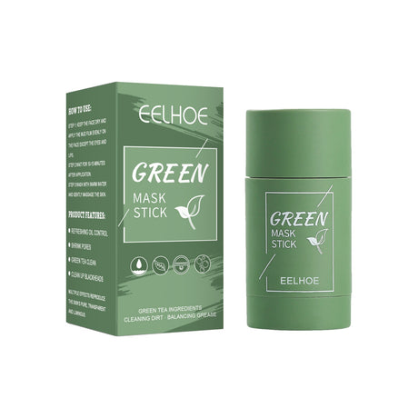 EELHOE Green Tea Solid Mask Deep Cleansing And Hydrating Mask Stick Shrinkage Of Pores Applicator Clay Mask - V.I.P Digital Presence