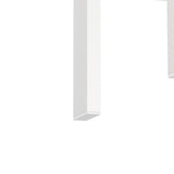 Set of 2, Modern Tempered Glass Tea Table Coffee Table End Table, Square Table for Living Room, Transparent/White - V.I.P Digital Presence