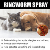 Cat Ringworm Spray, Pet Cats Anti-Mite Cat Moss Care Skin External Use Anti-Itch Spray - V.I.P Digital Presence