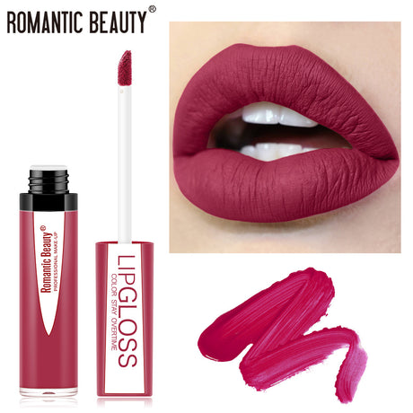 Romantic Beauty Waterproof Non-Stick Lip Glaze Portable Matte Texture Lip Gloss - V.I.P Digital Presence