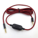 Audio cable suitable for Logitech GPRO X G233 G433 Alpha Red Black Braided Gaming Earphone Cable - V.I.P Digital Presence
