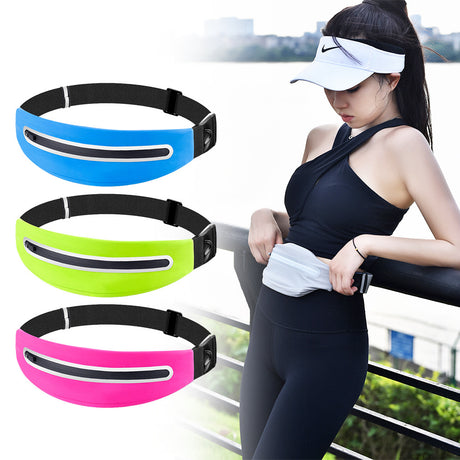 Sports waist bag, running phone bag, waterproof reflective, men's and women's outdoor close fitting storage running bag, new model - V.I.P Digital Presence