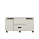 Modern lift coffee table, living room with 4 chairs, expandable 1 hidden storage space+2 drawers, folding dining table - V.I.P Digital Presence