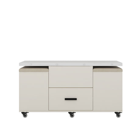 Modern lift coffee table, living room with 4 chairs, expandable 1 hidden storage space+2 drawers, folding dining table - V.I.P Digital Presence