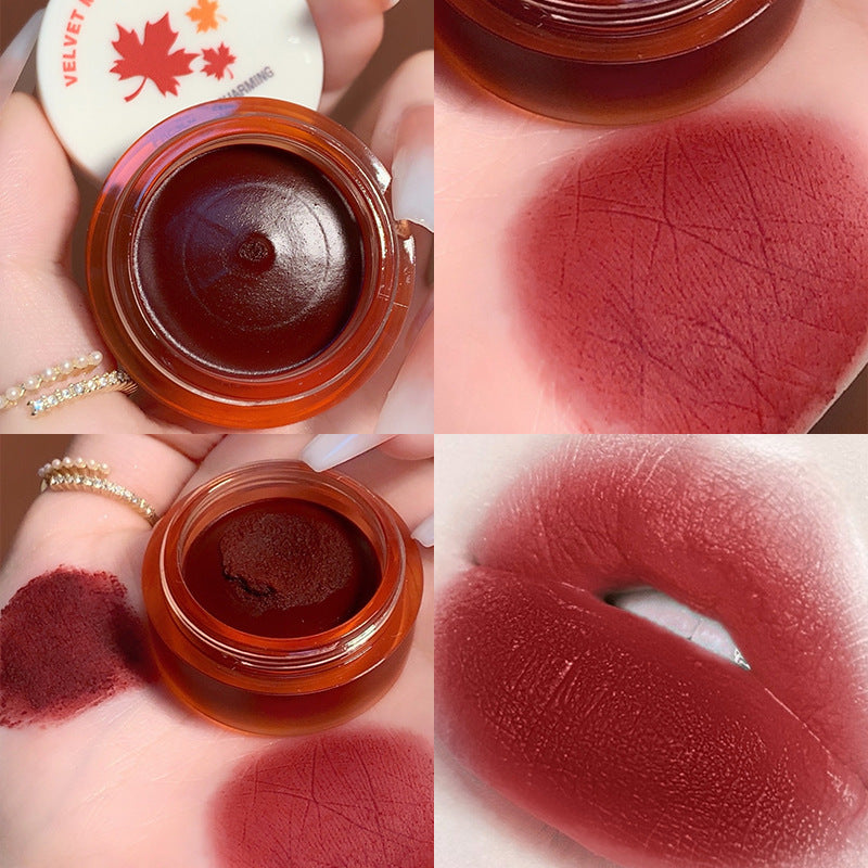 QIBEST Air Matte Lip Mud Matte Soft Waxy Canned Lip Mud Cloud Velvet Lip Glaze Is Not Easy To Fade With Lip Brush - V.I.P Digital Presence