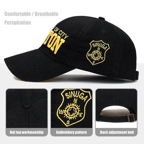 Soft Top Sports Baseball Cap Cotton 3D Embroidery Unisex Snapback Cap Tennis Hat Dad Cap - V.I.P Digital Presence