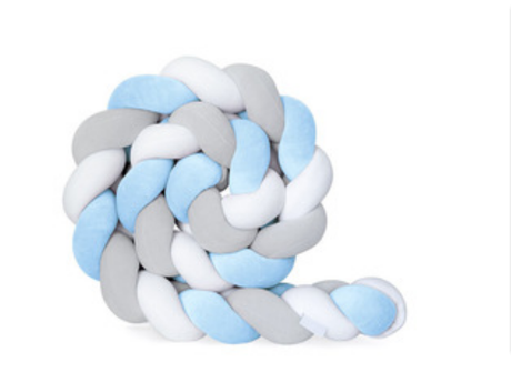 100cmBaby Bumper Bed Braid Knot Pillow Cushion Bumper for Infant Kids Crib Protector Cot Bumper Room Decor Anti-collision Bumper - V.I.P Digital Presence