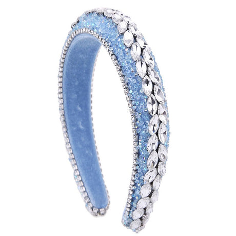 Colored diamond sponge Baroque vintage headband - V.I.P Digital Presence