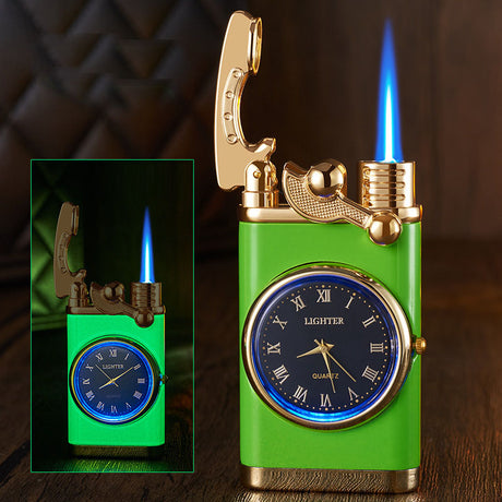 Multi functional electronic watch cigarette lighter integrated into one machine, versatile men's gift lighter - V.I.P Digital Presence