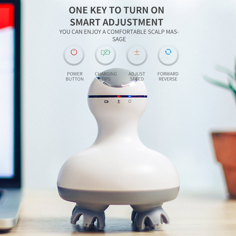 Head massager rechargeable head massager electric 3D scalp massager multifunctional head physiotherapy instrument - V.I.P Digital Presence