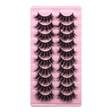 10 Pairs Of Messy Thick Imitation Mink Hair False Eyelashes 3D Stereo Realistic European And American Fried Hair False Eyelashes - V.I.P Digital Presence