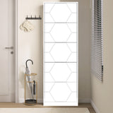 Shoe Storage Cabinet for Entryway, 5 Tiers Shoe Organizer with Carved Panels, Carving Shoe Closet,Vertical Shoe Cabinet - V.I.P Digital Presence