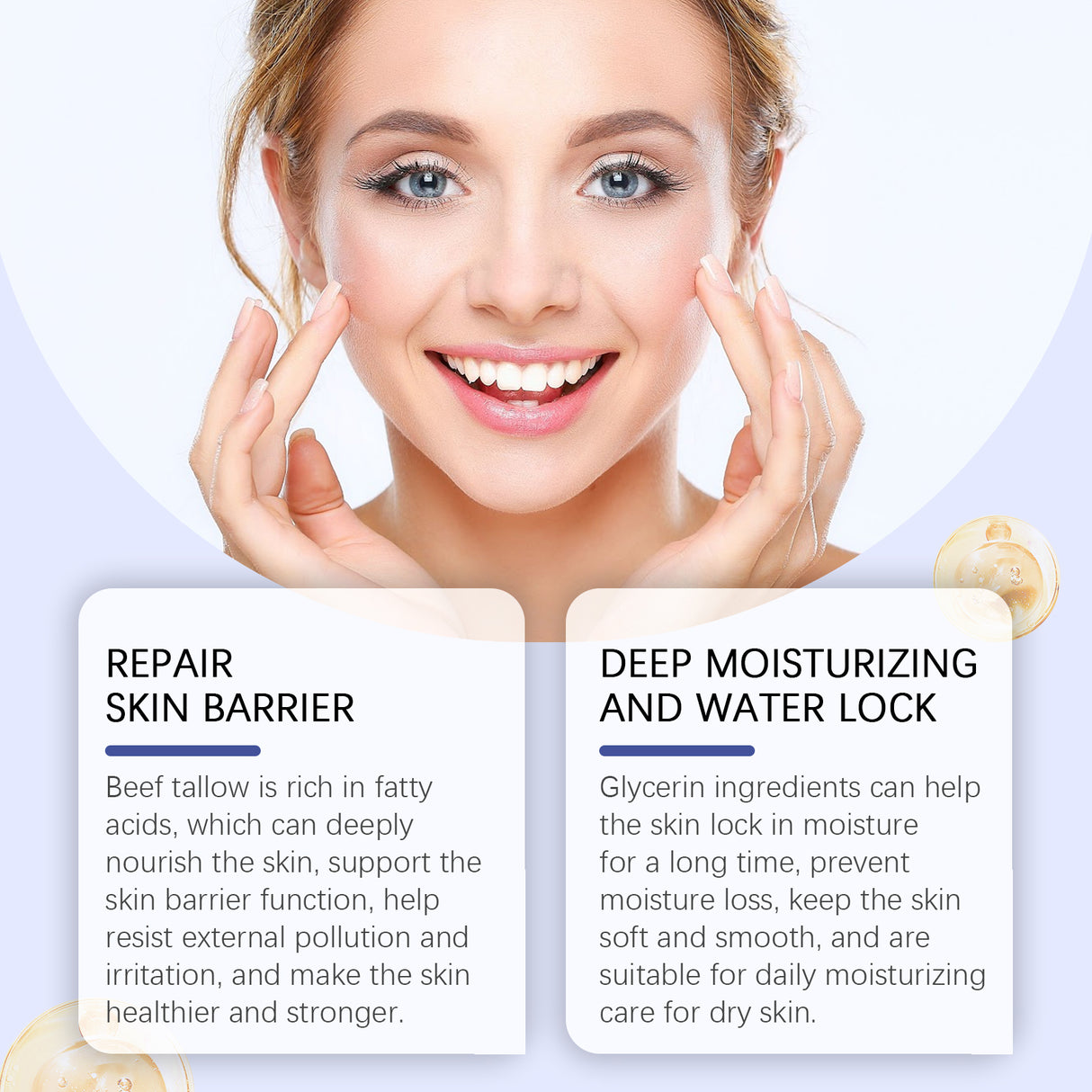 Grass Fed Butter Cream Hydrating Repair And Improve Skin Elasticity Hydrating Moisturizing Cream