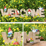Dwarf Welcome Card Creative Garden Outdoor Balcony Welcome Decoration - V.I.P Digital Presence