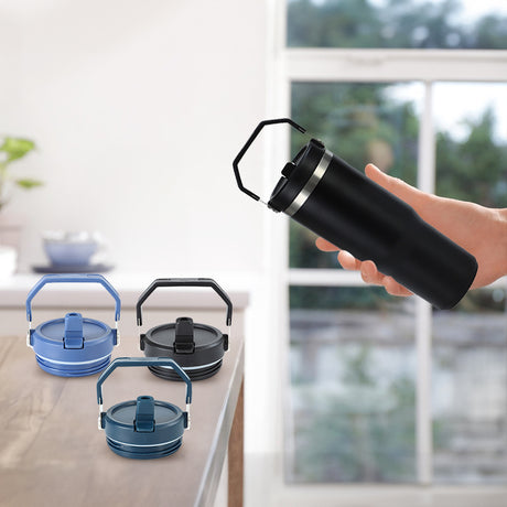 Reusable 30oz Straw Lid - BPA-free, flip cover, dishwasher safe, leak/spill-proof. Stanley tumbler accessory. - V.I.P Digital Presence