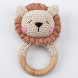 Campana relajante para bebé con nombre tallado, regalo para recién nacido, regalo para el baño, muñeca de dibujos animados tejida