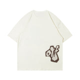 Fun Cartoon Anime Print Short Sleeve T-Shirt Men's High Street Trendy Half Sleeve Pure Cotton Round Neck Loose Tee - V.I.P Digital Presence