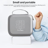 Protective grey hard case for DJI Neo. Two-way zipper, compact, for travel & protection. (Case only) - V.I.P Digital Presence