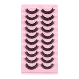 New Russian Volume False Eyelashes DD Curved Thick Eyelashes Ten Pairs Of Chemical Fiber Natural Charm Eyelashes - V.I.P Digital Presence