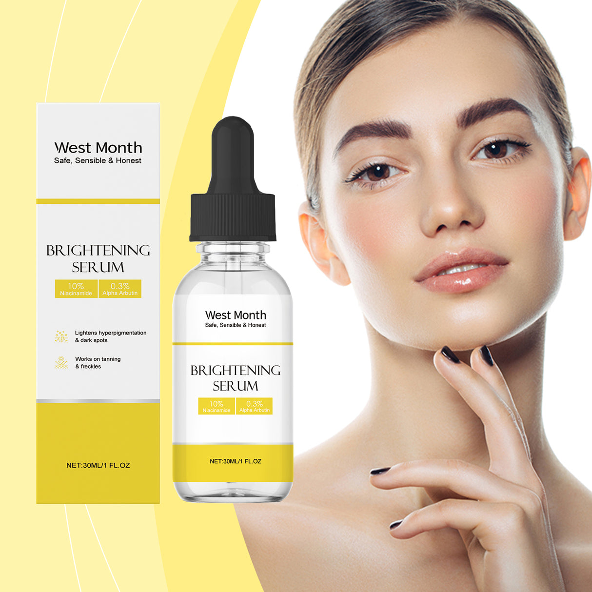 Brightening Serum, A Facial Blemish Calming, Hydrating, Firming And Brightening Serum - V.I.P Digital Presence