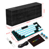 68 keys, 60% keyboard, customized color blocked keycaps, RGB mechanical keyboard, MINI set, plug-in blue axis ice blue disc - V.I.P Digital Presence
