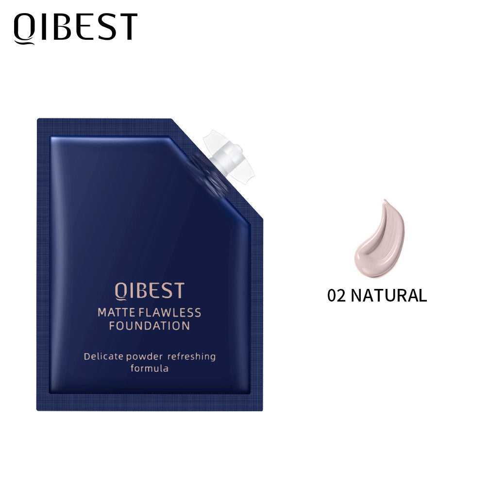 QIBEST Liquid Foundation Long Lasting Makeup Concealer Moisturizing Brightening Matte Portable Volume Repairing Liquid - V.I.P Digital Presence