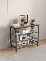 DN 4-Tier Metal Shoe Rack, Modern Multifunctional Shoe Storage Shelf with MDF Top Board, 1 pc per carton - V.I.P Digital Presence