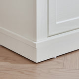 Farmhouse 5 drawer bedroom dressing table, high drawer cabinet white wooden bedroom dressing table. - V.I.P Digital Presence