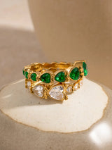 Stainless Steel Heart Rhinestone Ring - V.I.P Digital Presence