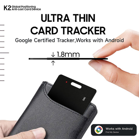 Android Bluetooth Tracker Card. Supports Google Find My. Locate keys, luggage, pets. - V.I.P Digital Presence