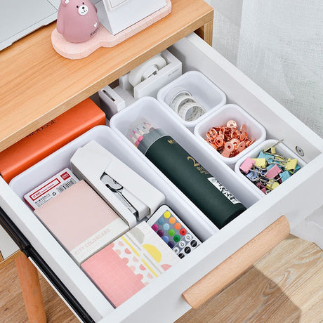 8pcs/set Adjustable Drawer Organizer Box Trays Make Up Cosmetics Sundries Divider Holder Kitchen Bathroom Closet Jewellery Box - V.I.P Digital Presence