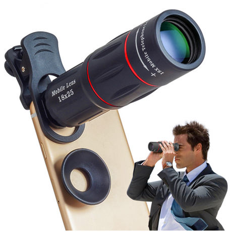 Mini Camera Mobile Phone Lens kit 12X Zoom Telephoto Lenses For iPhone and Android Smartphones Monopod Bluetooth Shutter Tripod - V.I.P Digital Presence