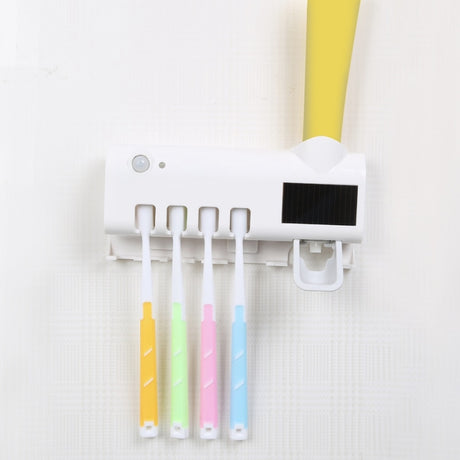 Wall Toothbrush Holder Smart Bathroom Toothpaste Squeezer for Bathroom Toilet Automatic Disinfect Bathroom Accessories - V.I.P Digital Presence