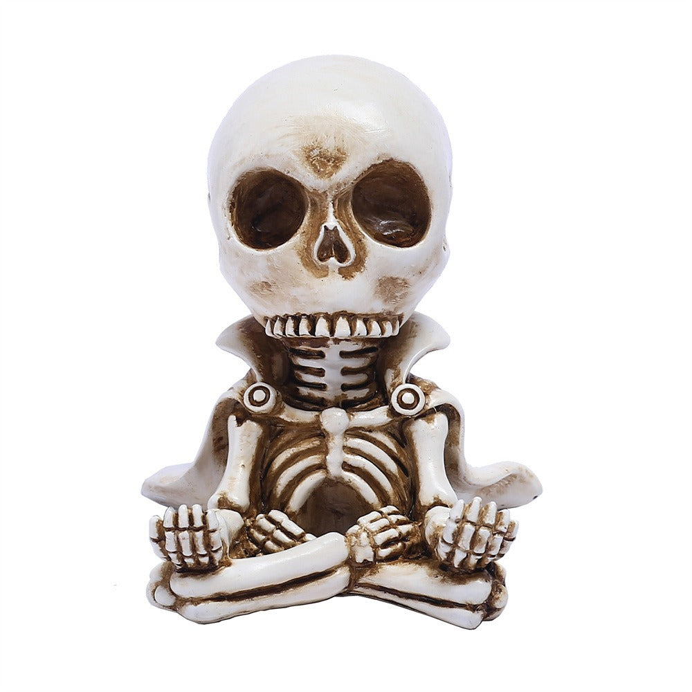 Cloak meditation small skull car ornament - V.I.P Digital Presence