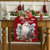 Owl Linen Table Flag Christmas Day Table Decoration Tablecloth Kitchen Restaurant Tablecloth Tea Table Cloth - V.I.P Digital Presence