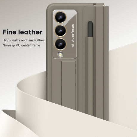 Samsung Fold5 phone case FOLD4 folding screen leather hinge pen slot all inclusive protective cover film, suitable for all in one use - V.I.P Digital Presence