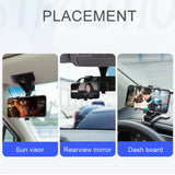 360 Degrees Car Phone Holder Universal Smartphone Stands Car Rack Dashboard Support for Auto Grip Mobile Phone Fixed Bracket - V.I.P Digital Presence