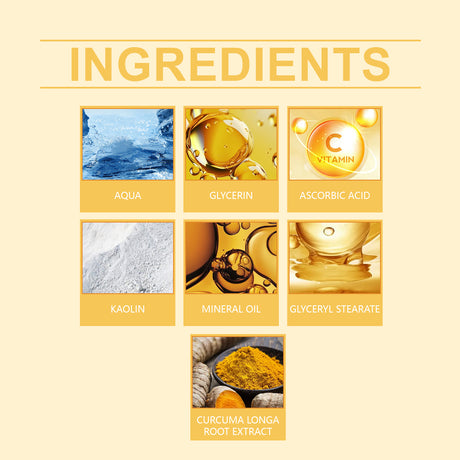 Vitamin C Turmeric Mud Film, Soft And Bright, Nourishing Facial Skin Moisturizing And Hydrating Turmeric Mud Film - V.I.P Digital Presence